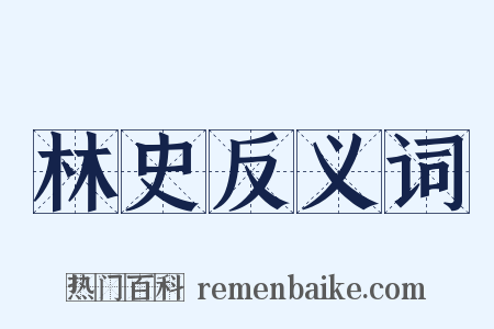 林史反义词是什么意思的图片